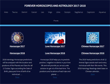 Tablet Screenshot of foreverhoroscopes.com